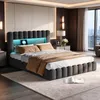 INONEFT čalúnená posteľ 160x200 cm s úložným priestorom, Náhľad obrázku produktu 1