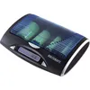 A battery charger with batteries inside, shown from a slightly elevated angle. Produktbild-Vorschau