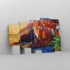 Bild auf Leinwand - Leinwandbild - 5 Teile - Manarola Bunt Produktbild-Vorschau 4
