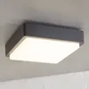 Lindby LED-Außendeckenlampe Nermin, 22 cm, IP65, eckig Produktbild-Vorschau 2