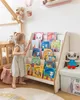 Stojící Regál Montessori pro děti Bílý – Velká Knihovna na Náhled obrázku produktu 2