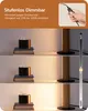 EDISHINE LED Tischlampe Holz, Nachttischlampe Touch Produktbild-Vorschau 3