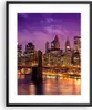 Gerahmtes Poster - Schwarzer Rahmen - New york nacht Produktbild-Vorschau 1