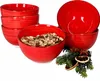 sada 6 misek Chrissi Bowl Červená 600ml dezertní miska Náhled obrázku produktu 4