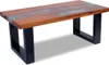 vidaXL Couchtisch Teak Harz 100x50 cm Produktbild-Vorschau 4
