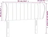 vidaXL Kopfteil mit Ohren Taupe 93x23x78/88 cm Stoff Produktbild-Vorschau 8