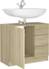 vidaXL Waschbeckenunterschrank Sonoma-Eiche 63x30x54 cm Produktbild-Vorschau 4