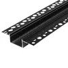XUDO LED Einbauprofil Trockenbau 2 m Schwarz 20 mm mit Produktbild-Vorschau 4