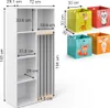 Kinderregal Vicco Marvin Weiß 72 x 143 cm mit 4 Faltboxen Produktbild-Vorschau 3