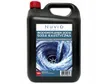 A black plastic jug of chemical cleaner with a label showing a swirling drain. Náhľad obrázku produktu