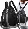 EDIBAZZAR | Schwarzer modischer wasserdichter Damenrucksack Produktbild-Vorschau 1