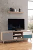TV-Board Cuba Lowboard Unterschrank Sonoma Eiche weiß grau Produktbild-Vorschau 6