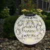 LED Solarleuchte, Kugel, Beton, weiß-grau, schwarz, 20 cm Produktbild-Vorschau 6