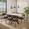 FURNLUX Esstisch Romano Beige Und Schwarz 180cm / Produktbild-Vorschau 3