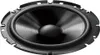 A close-up, top-down view of a black car speaker. Podgląd zdjęcia produktu