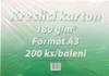 Vikpap - kreslící karton A3, 180 g/m2, 200 listů Náhled obrázku produktu 1