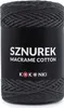 Makramee Baumwollgarn Kokonki 2mm 200m Graphit Produktbild-Vorschau 1