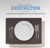 Podložky pod talíře hnědé/béžové, oboustranné Náhled obrázku produktu 6