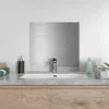 DEQORI Küchenrückwand Glas 60x60 cm 'Gebürstetes Aluminium' Produktbild-Vorschau 4
