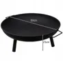 Okrągłe palenisko ogrodowe 58 cm, grill ogrodowy, palenisko Podgląd zdjęcia produktu 2