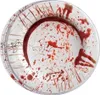 Párty talíře krev - Halloween - 8 ks - 23 cm Náhled obrázku produktu 1
