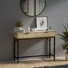 Stół konsolowy Vicco Lennox Dąb 100 x 75 cm z 2 szufladami, Podgląd zdjęcia produktu 4