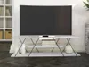 Stolik pod telewizor CANAZ 120 cm biały/czarny Podgląd zdjęcia produktu 5