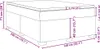 vidaXL Boxspringbett mit Matratze Creme 140x200 cm Stoff Produktbild-Vorschau 8