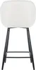 CLP 2er Set Barhocker Gibson Samt, Sitzhöhe 76 cm cremeweiß Produktbild-Vorschau 3