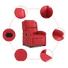 Cloris DesignMöbel Relaxsessel mit Aufstehhilfe Rot Produktbild-Vorschau 7