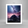 Poster - Poster ohne Rahmen - Gipfel Wolken Nacht - 40x50 Produktbild-Vorschau 4