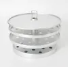 A silver-colored kitchen appliance with multiple perforated trays stacked on top of each other, topped with a lid and a small handle. Náhled obrázku produktu