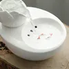 katzenbrunnen keramik Pet Wasserspender - Lotus Vertikale Produktbild-Vorschau 4