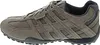 A side view of a gray and navy sneaker. Anteprima dell’immagine prodotto
