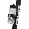 A water bottle attached to a black pole with white lettering. Produktbild-Vorschau
