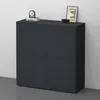 doporro Buffet Commode 100cm Meuble de Rangement Gris Noir Voir les images du produit 4