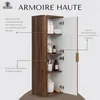 Rodan | Armoire Haute - 139 Cm - Marron Foncé - Armoire Voir les images du produit 3