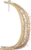 A beige hanging chair stand with a metal chain attachment, shown against a white background. Produktbild-Vorschau