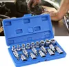 19Pcs/Set 1/2in Drive Star Hex Socket Bit Kit E Type Male Voir les images du produit 5