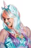 Damen Perücke Einhorn Magic Unicorn Fasching Karneval Produktbild-Vorschau 3
