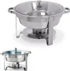 HENDI Chafing Dish              rund Chromstahl 4 L        Produktbild-Vorschau 2