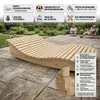 Holzliege Wellenliege Gartenliege Himmelssofa "Pool-Moni" Produktbild-Vorschau 2