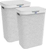 Rotho 2er-Set Wäschesammler 55 L Country  - Wäschekorb groß Produktbild-Vorschau 1