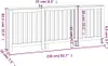 vidaXL Grzejnik boazeryjny biały 210x21x85 cm lite drewno Podgląd zdjęcia produktu 8