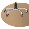 The base of an office chair with wheels on a round mat. Produktbild-Vorschau