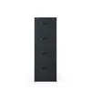 A dark gray four-drawer filing cabinet is shown against a white background. Náhled obrázku produktu