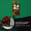 Dekor Leinwand Uhr Wandbilder 30x60 frische Blumen Produktbild-Vorschau 5