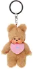 Monchhichi, plyšový prívesok s motívom medvedíka Náhľad obrázku produktu 1