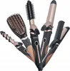 A collection of hair styling tools arranged diagonally against a white background. Produktbild-Vorschau