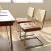 Set van 2 eetkamerstoelen van kunstleer met chromen poten, Productafbeelding-voorbeeld 3